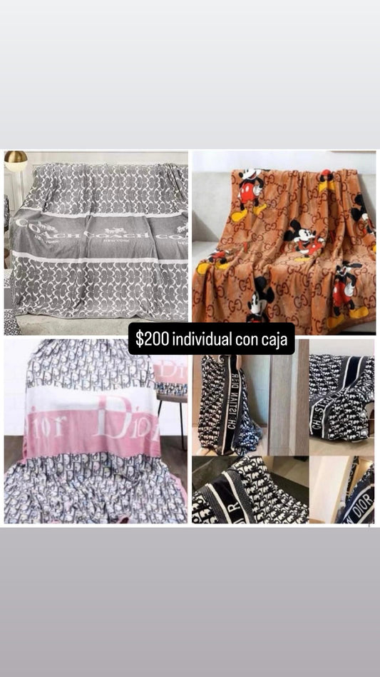 Frazada en caja marcas