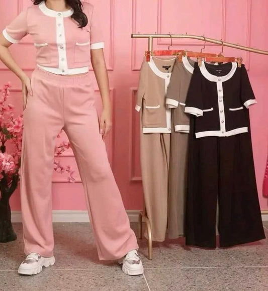 Conjunto blusa corta 941