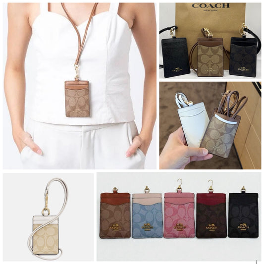 Tarjetero y porta credencial coach