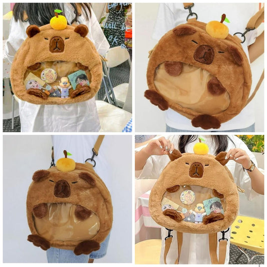 Mochila afelpada capibara