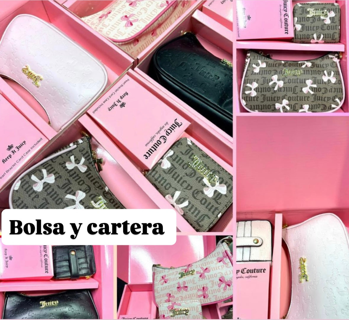 Set cartera + bolsa Juicy