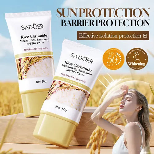 Protector solar arroz