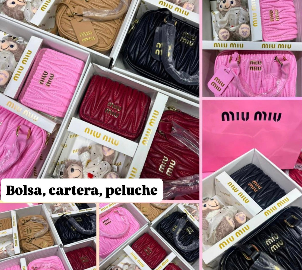 Set bolsa miu corrugada