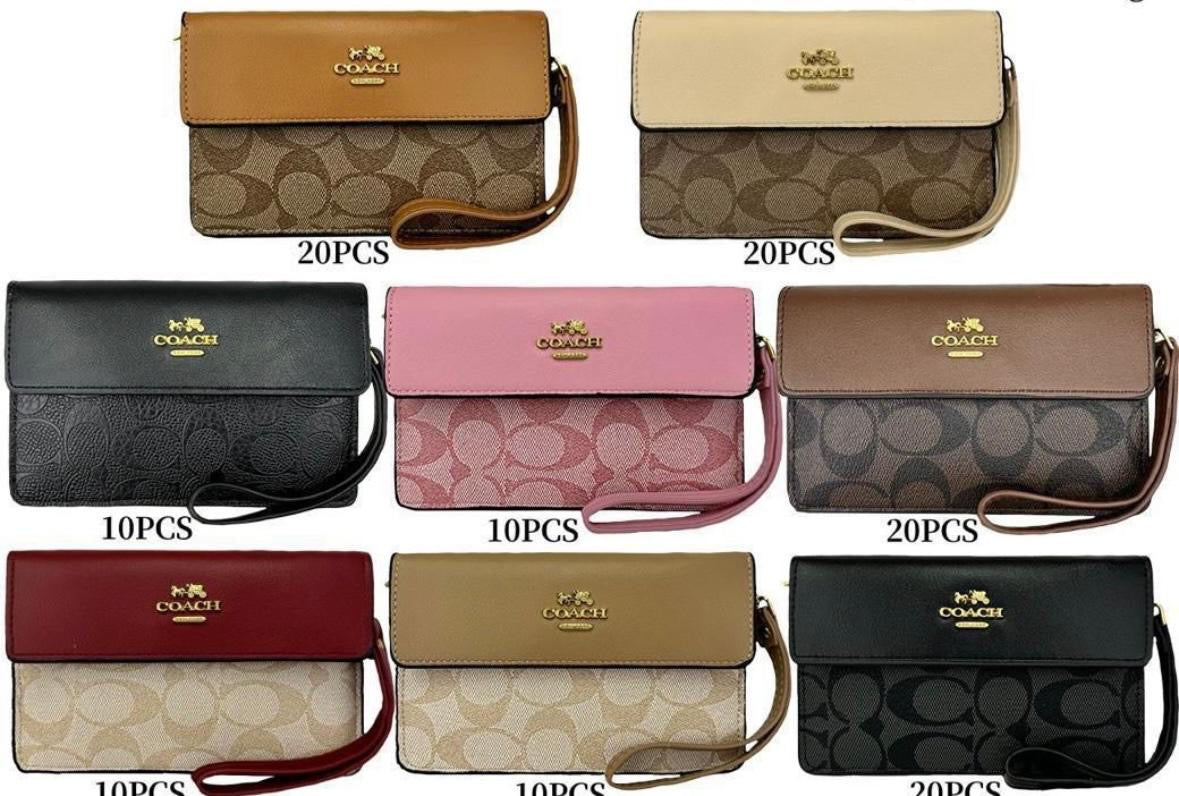 Billetera coach con broche
