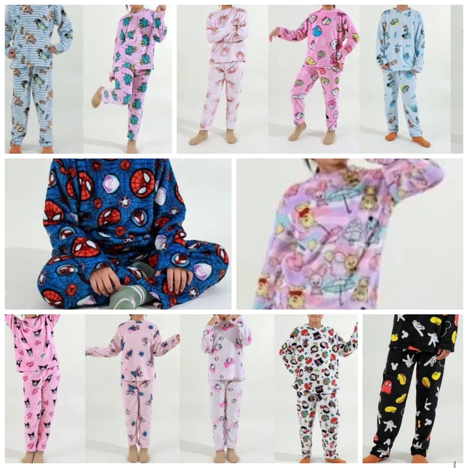 Pijama afelpada personajes