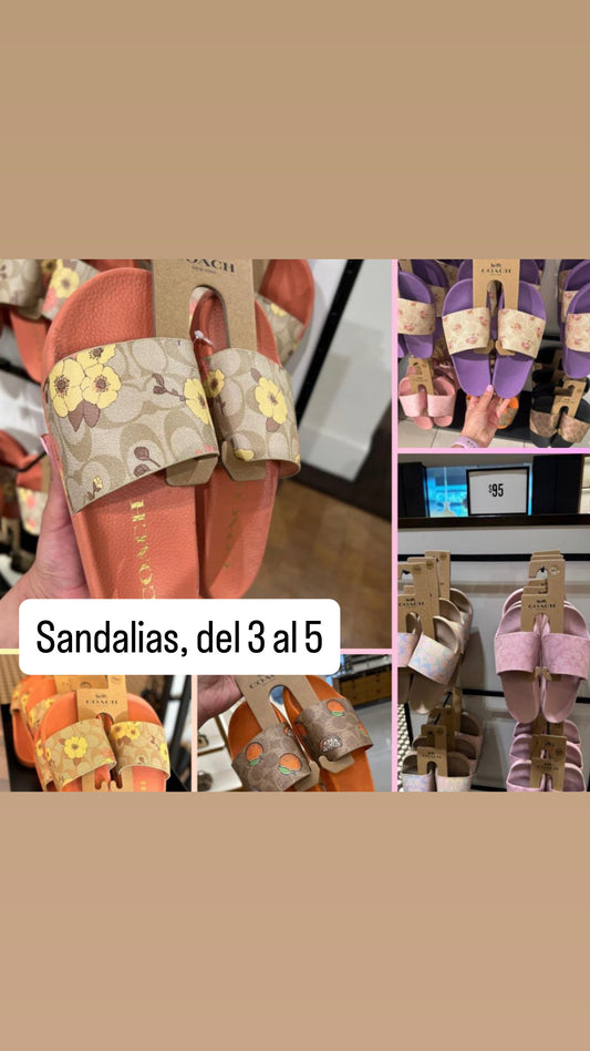 Sandalias coach varios diseños