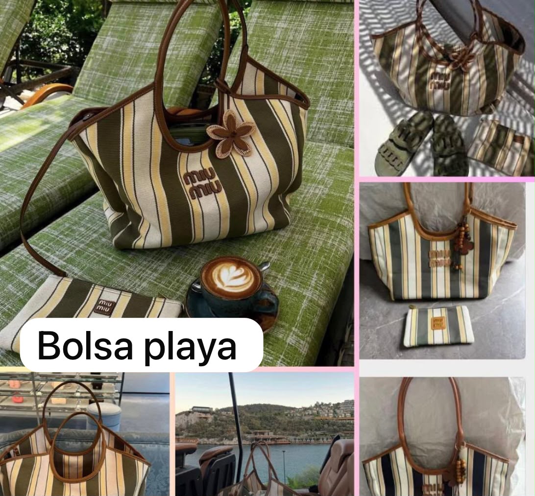 Bolsa playa miu