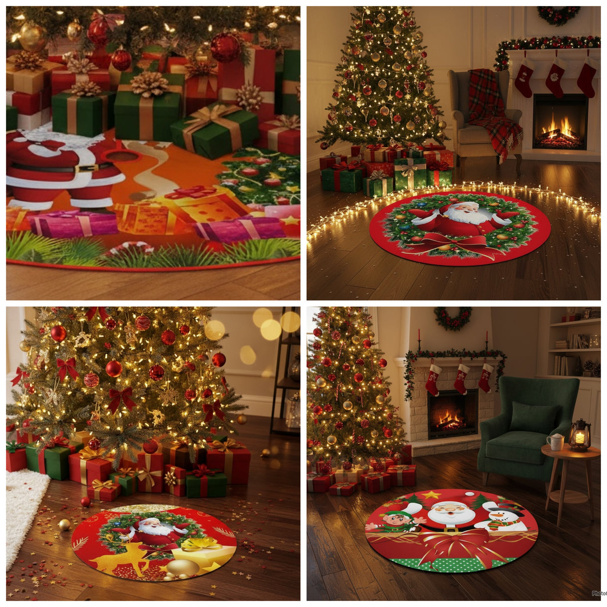 Tapete circulo navidad