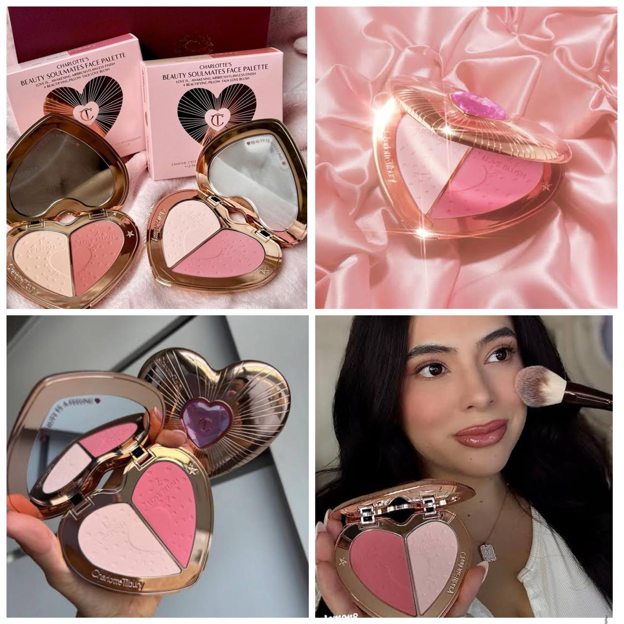 Paleta corazon Charlotte Pink