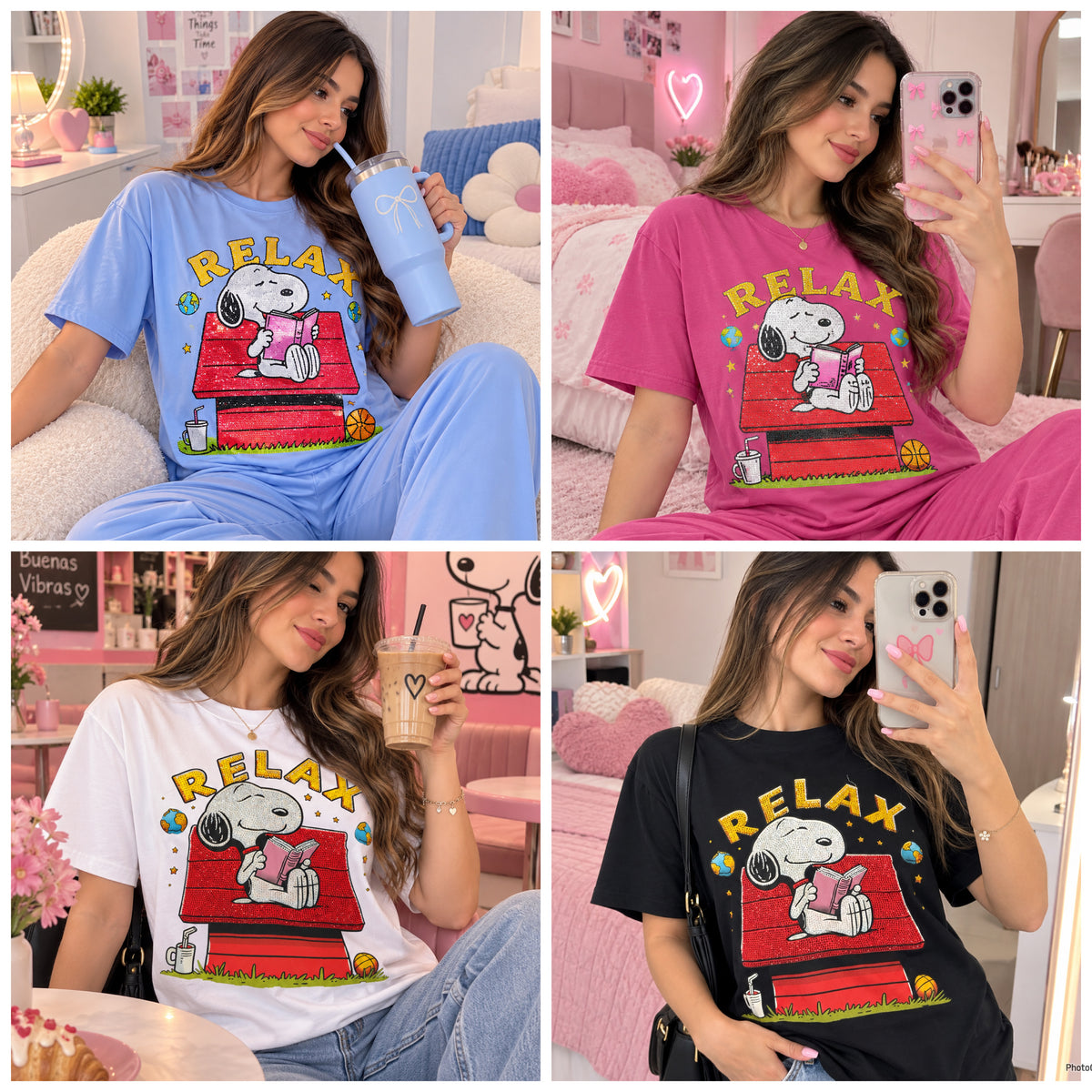 Playera Snoopy brillos