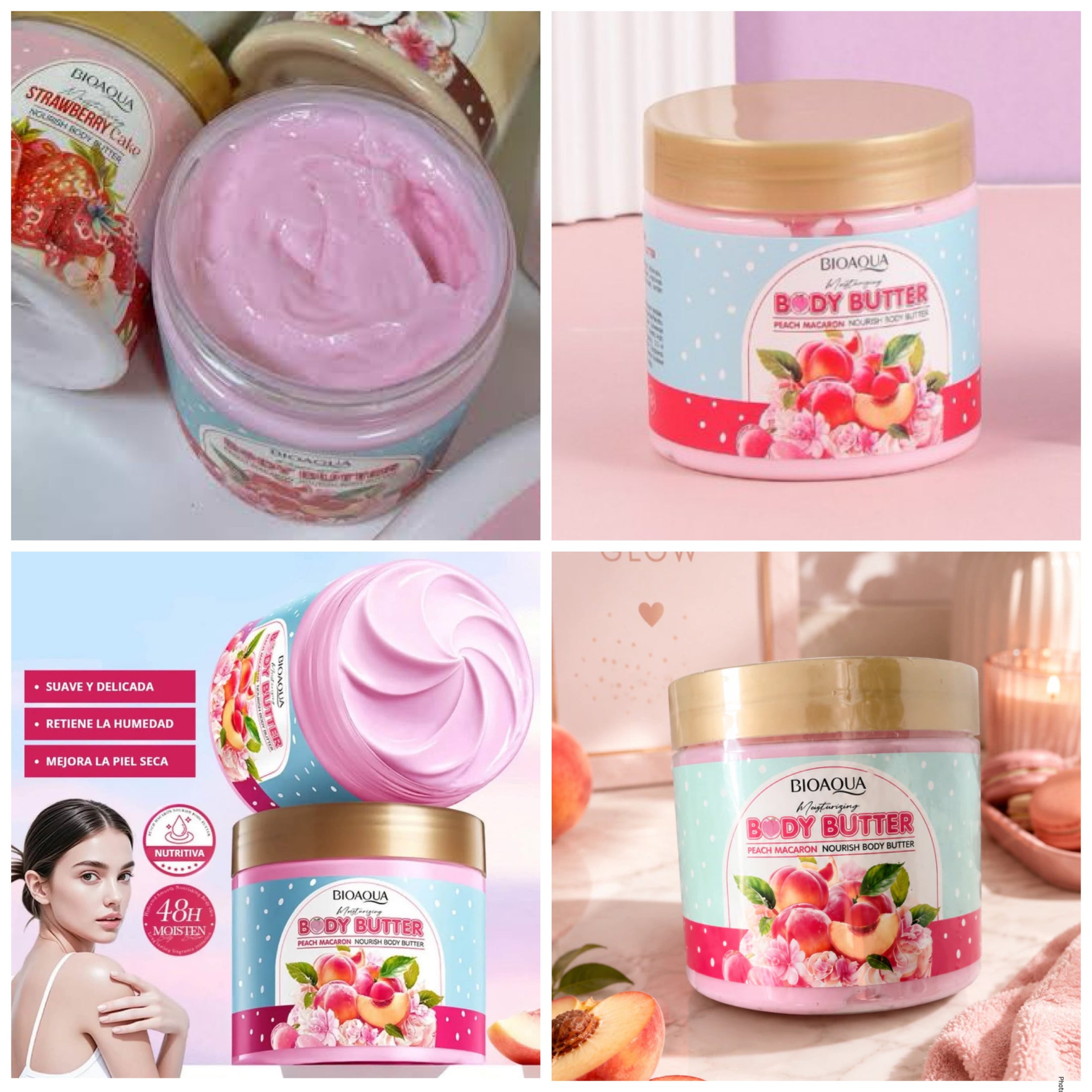 Crema humectante durazno bioaqua