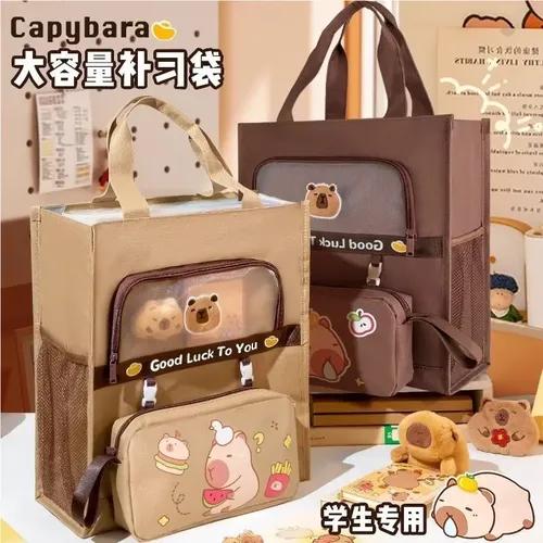 Bolsa de tela con lapicera capibara