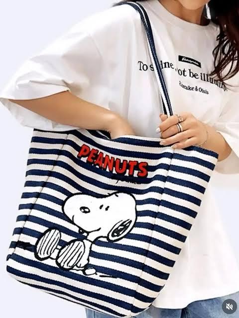 Bolsa de rayas Peanuts