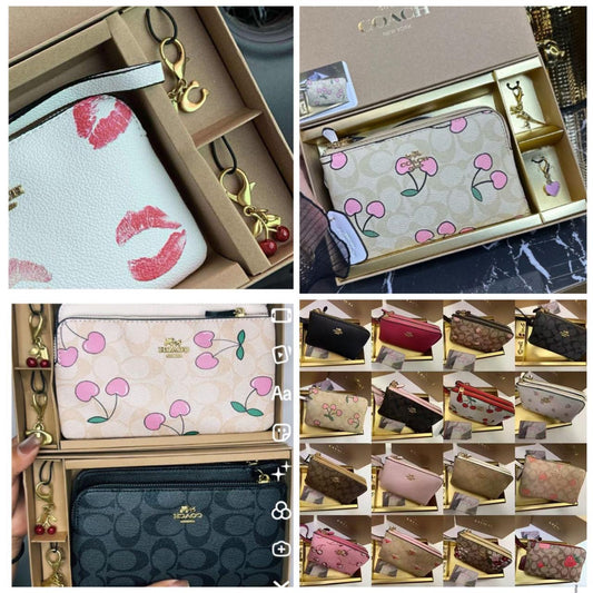 Billetera con decoración en caja