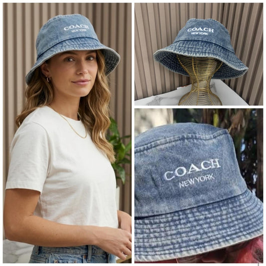 Gorro Bucket de mezclilla Coach