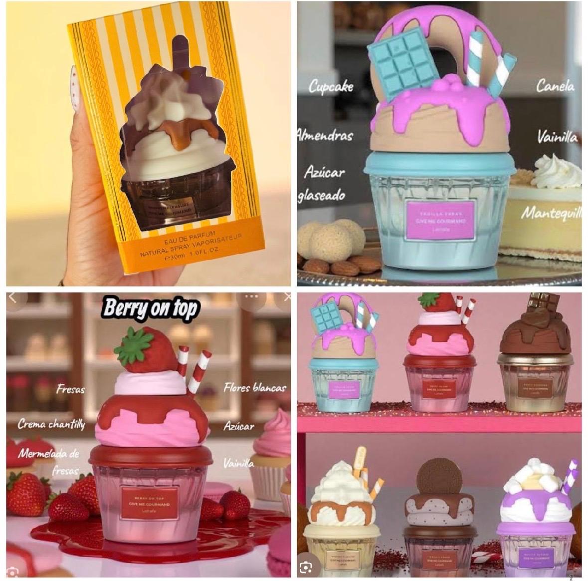 Mini perfumes postres vainilla