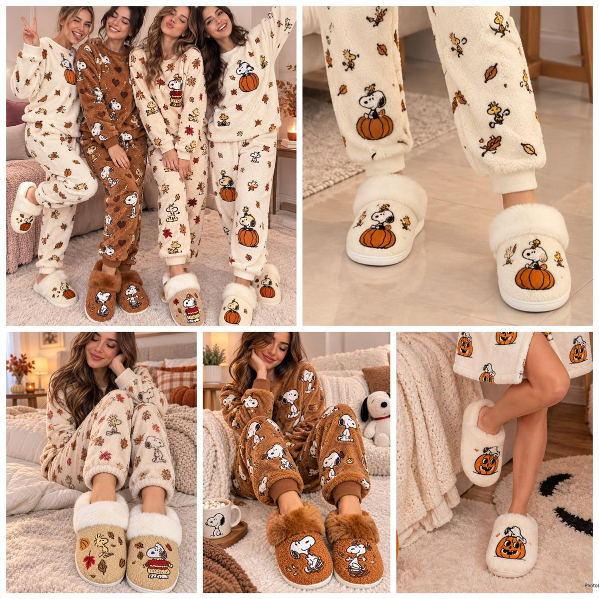 Pantuflas snoopy otoño