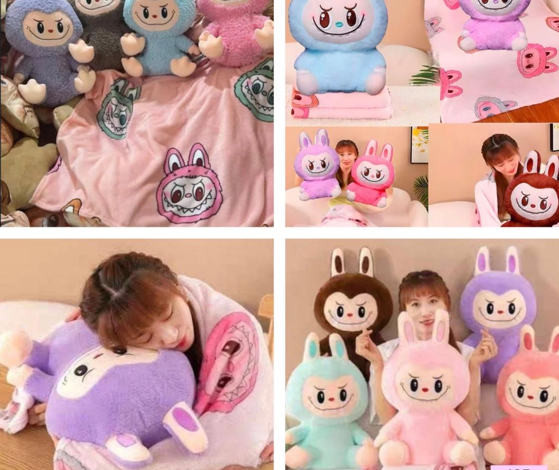 Peluche con frazada LABUBU