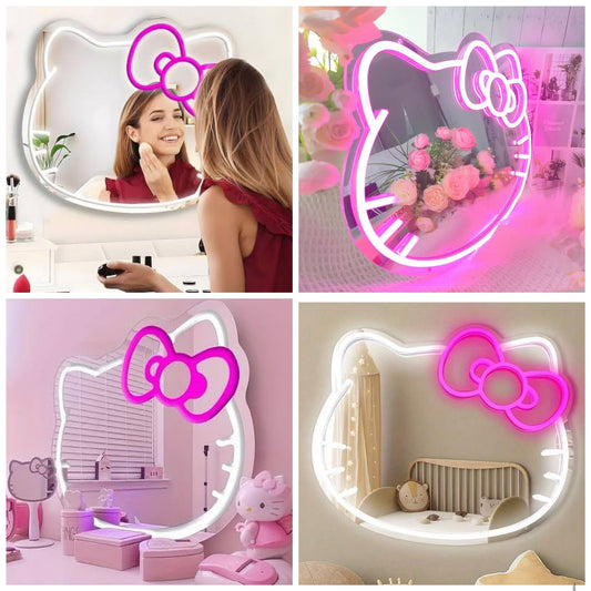 Espejo Luz Led Kitty Grande