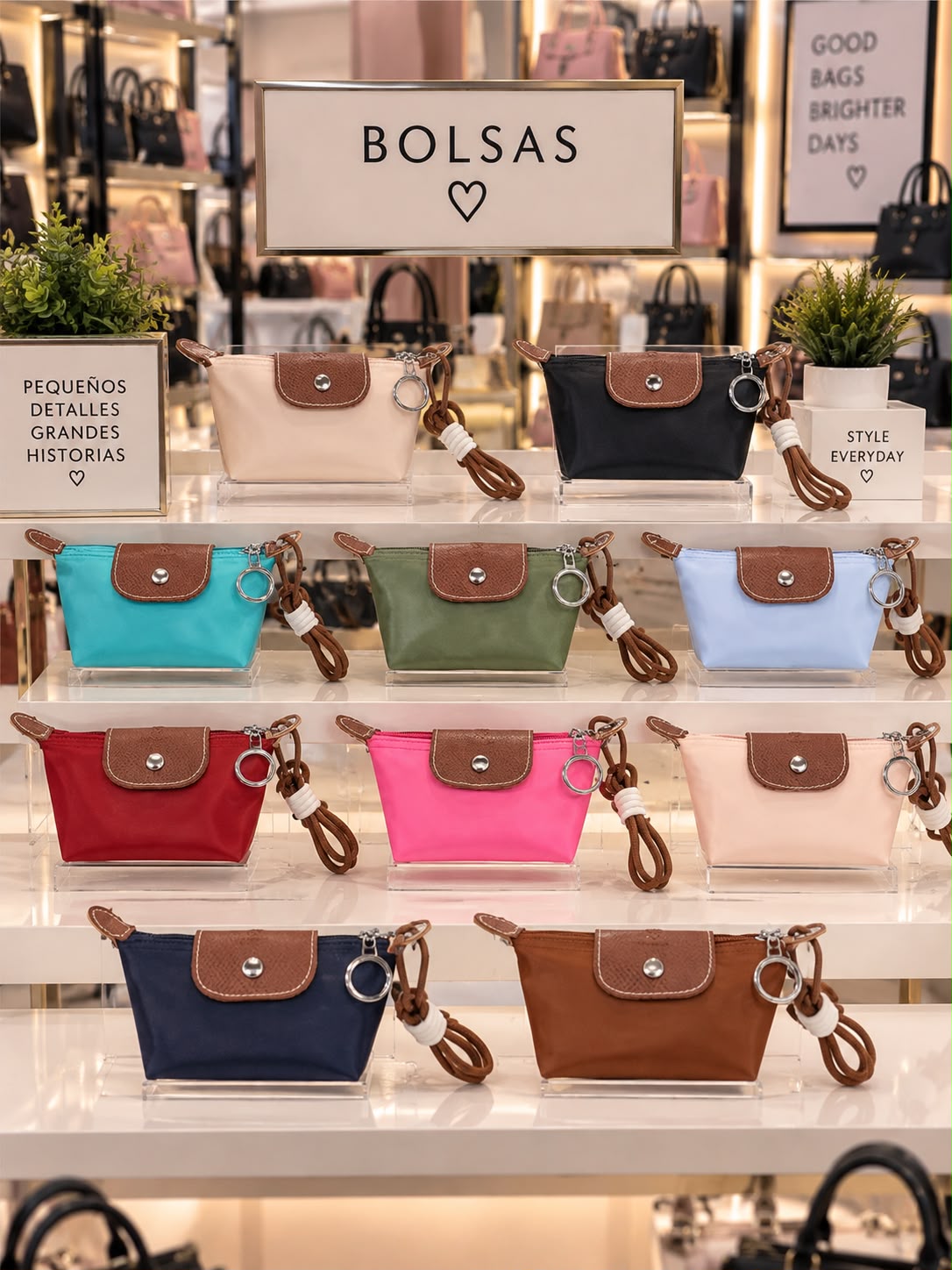 Monedero tipo Longchamp