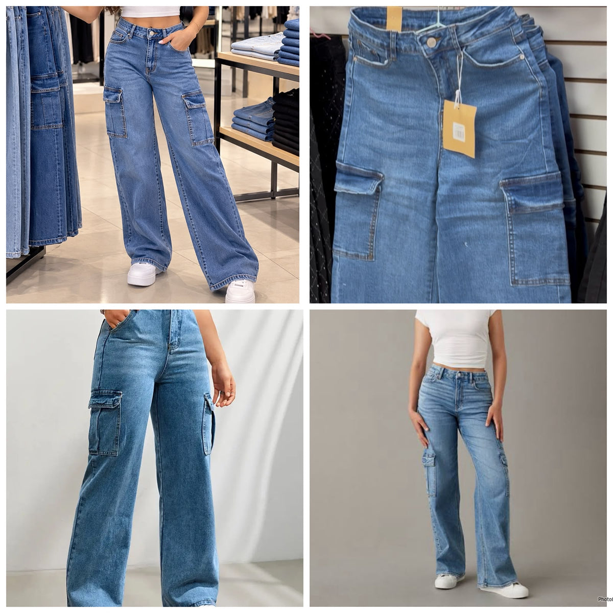 Pantalon Dos Flores MEZCLILLA