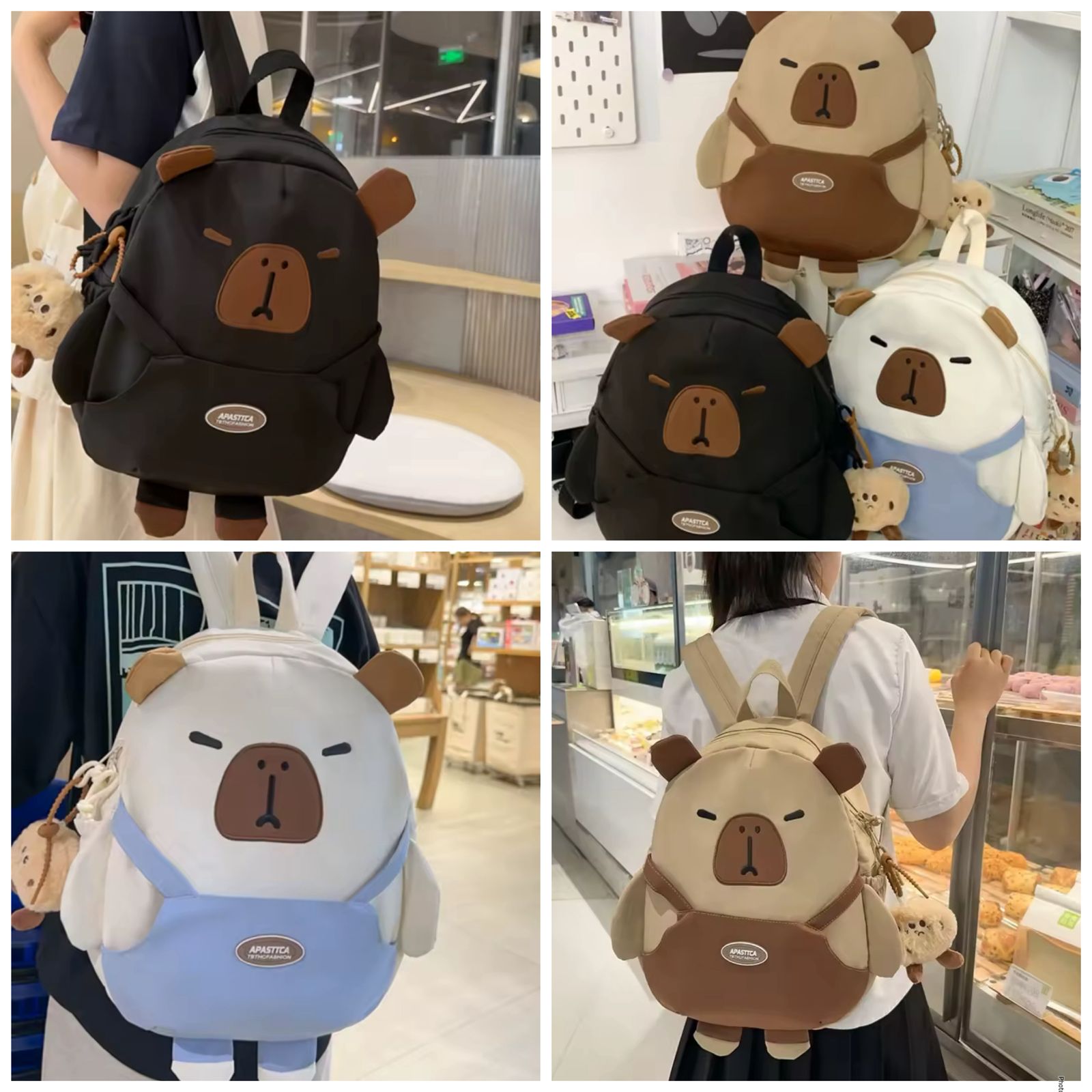 Mochila capibara fashion