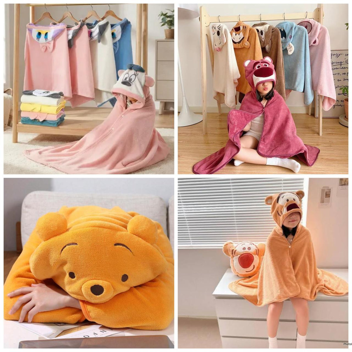 Cobijita infantil con gorro