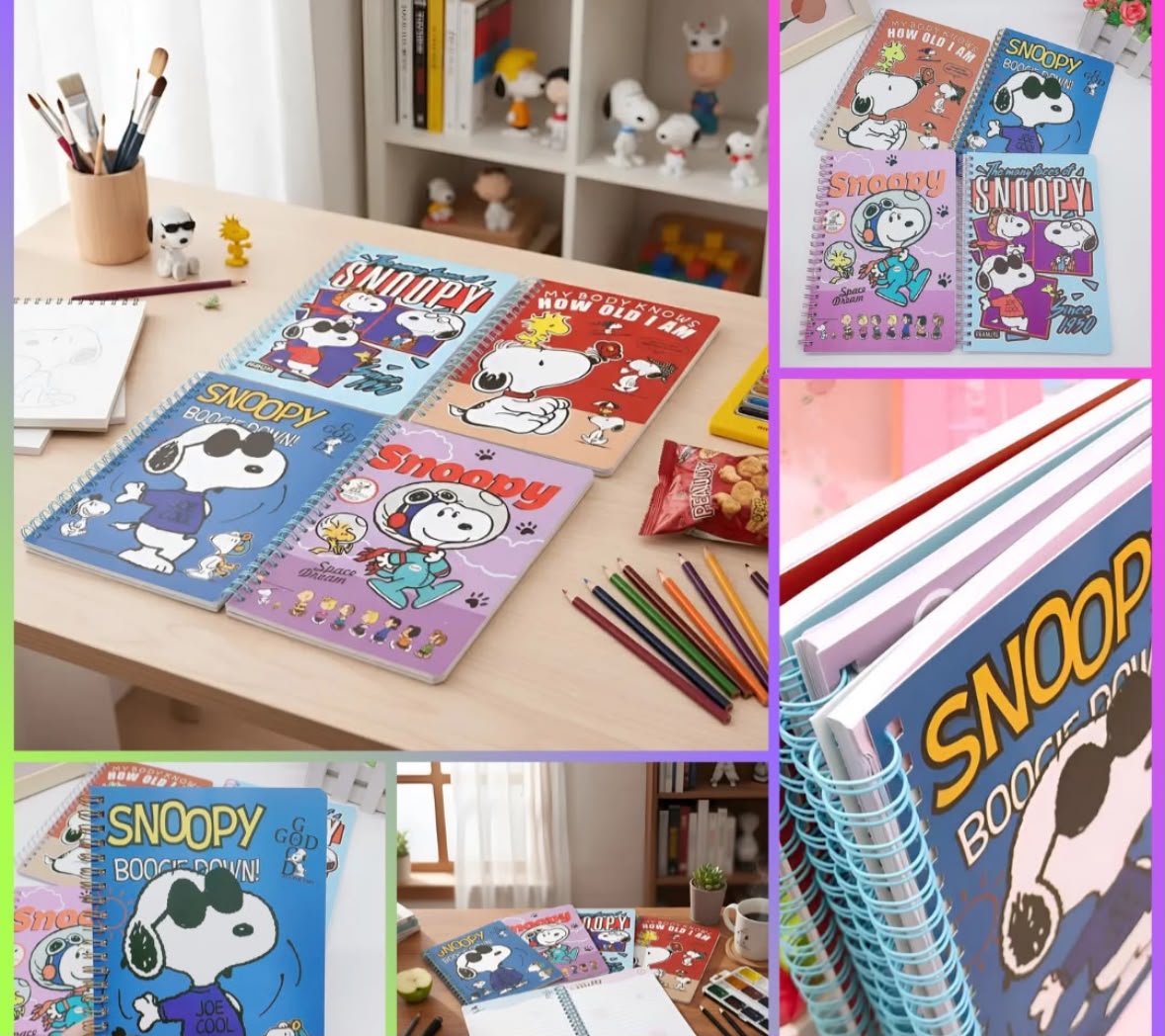 Libreta decorada snoopy