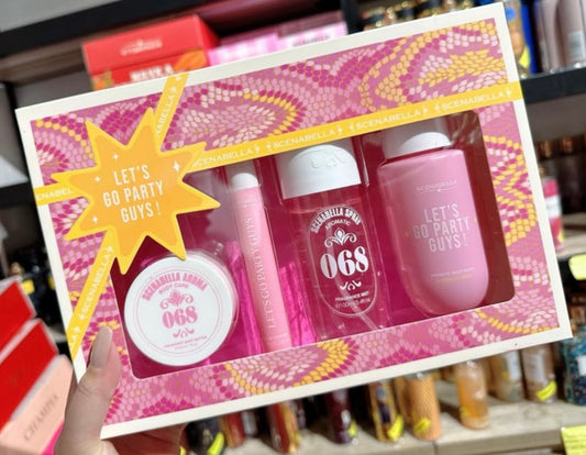 Set perfume 4 pzs rosa
