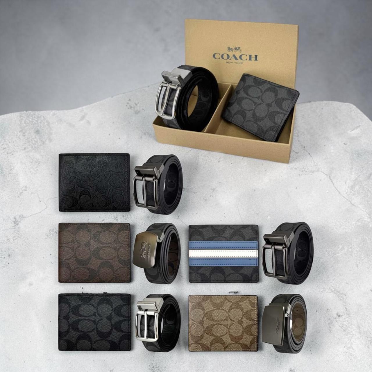 Set cartera +cinturon coach
