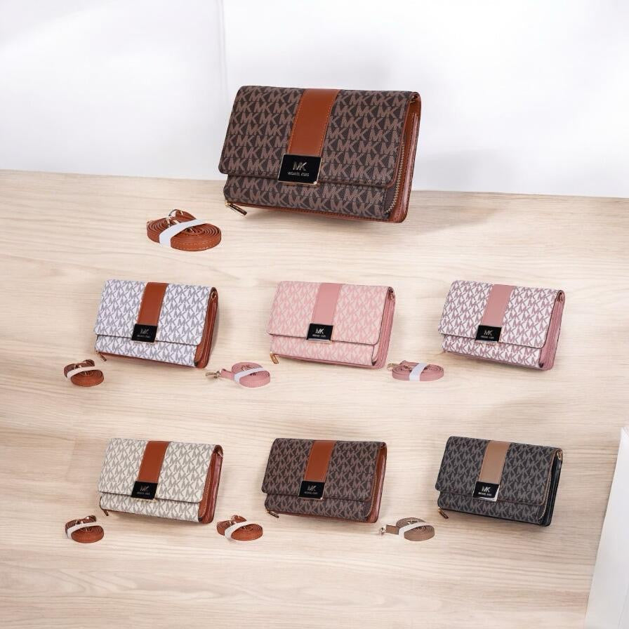 Billetera MK con broche