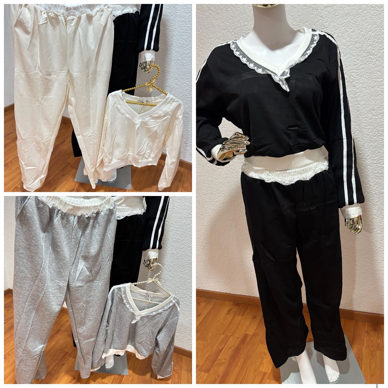 Conjunto con encaje