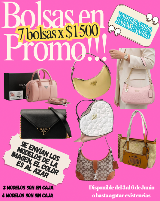 Promo 7 bolsas x 1500