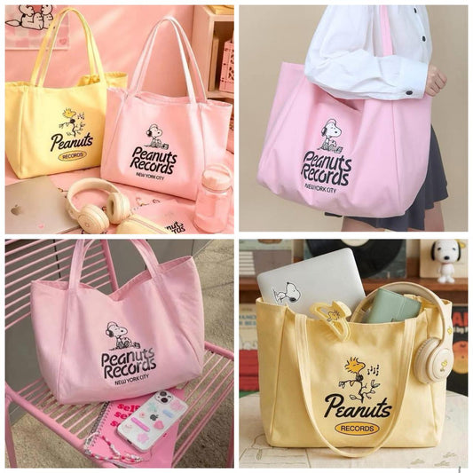 Maxi bolsa de tela Snoopy