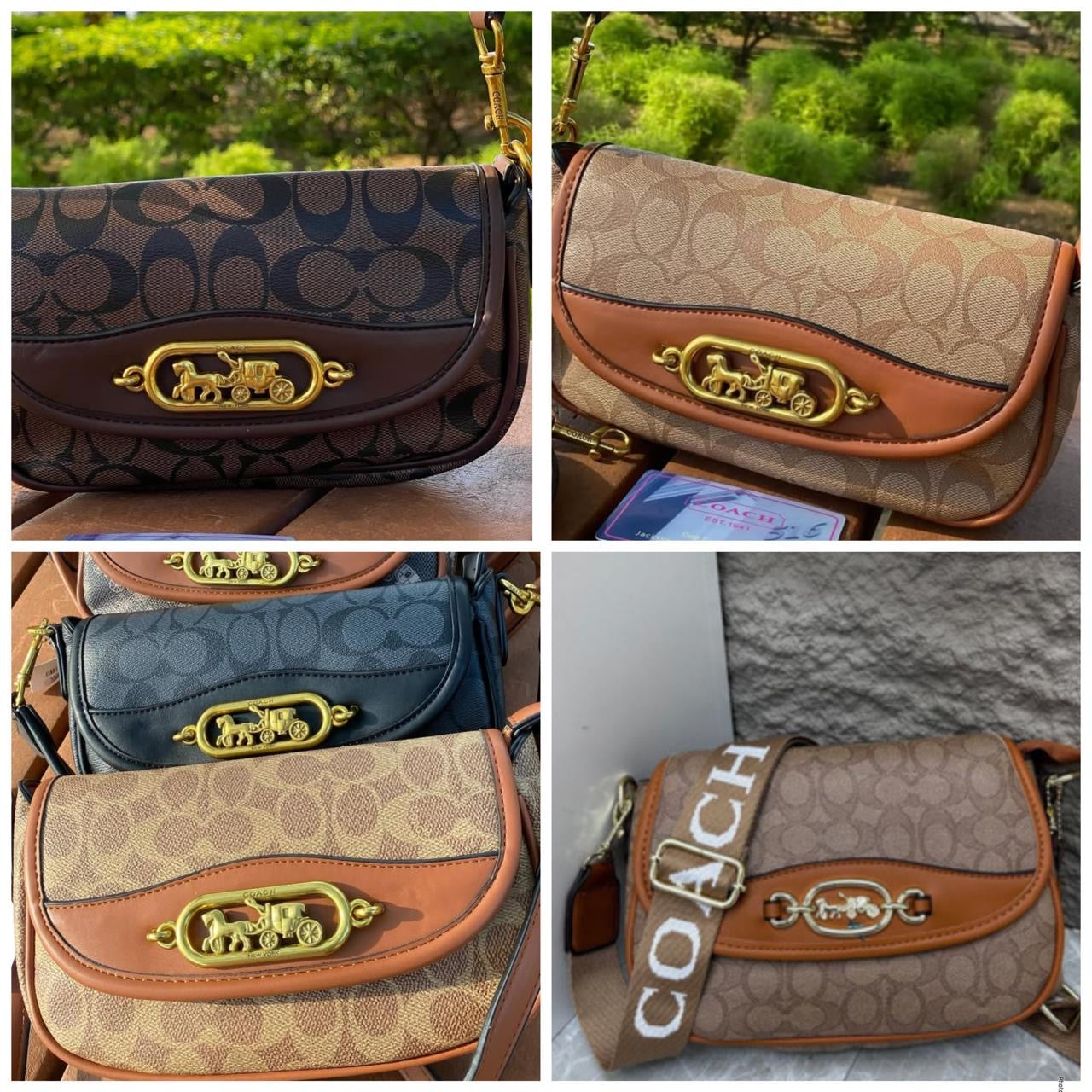 Bolso COACH corrugado