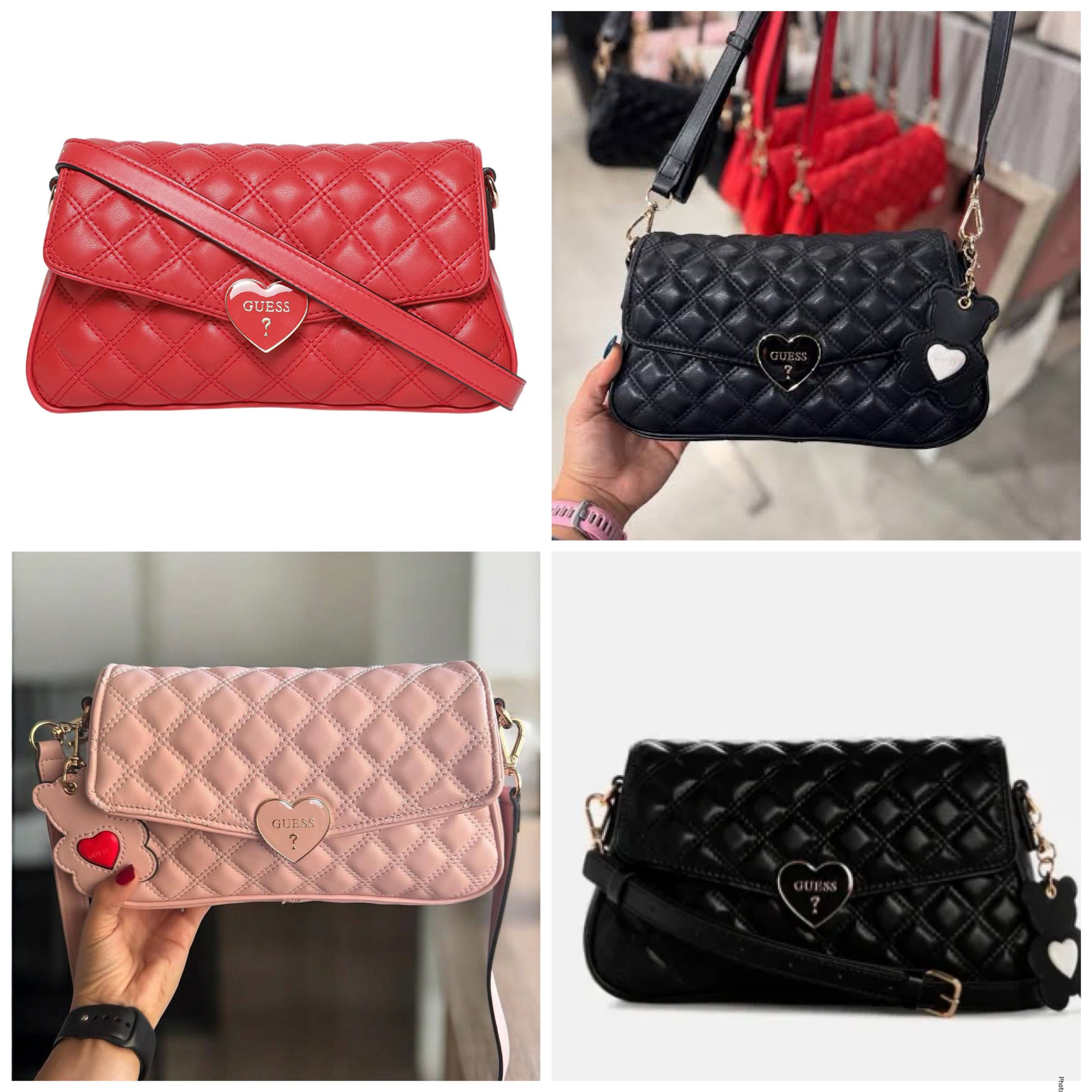 Bolsa guess corazón