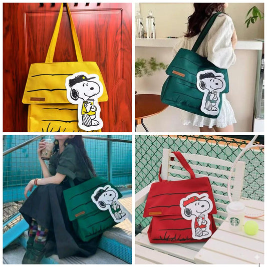 Bolsa tote snoopy casita