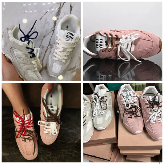 Tennis Miu x NEW balance en caja
