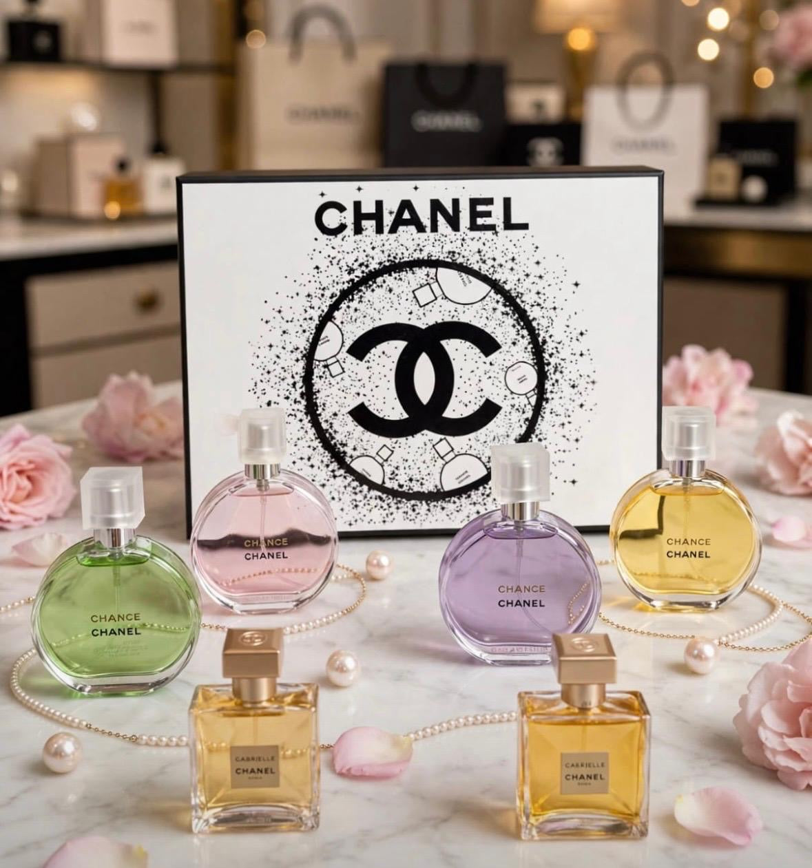 Set mini perfumes Chanel 6 pzs