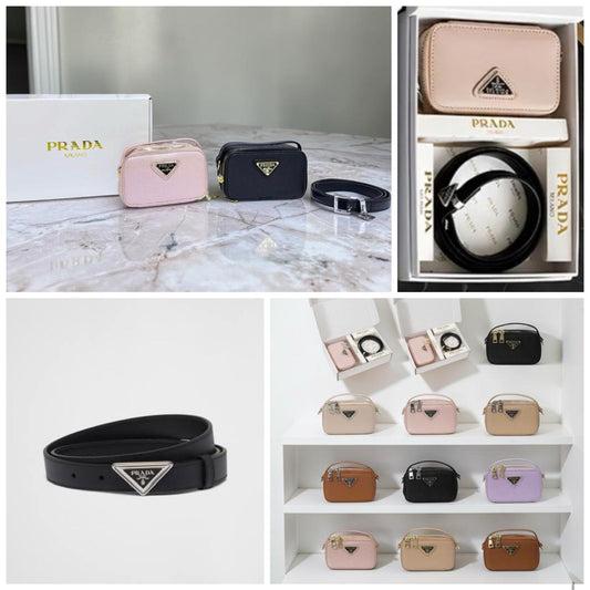 Set Cinturon y Bolsa Prada