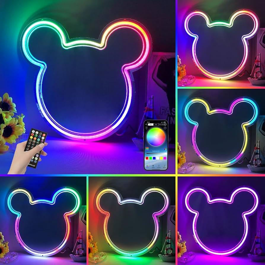 Espejo luz Led Mickey Mouse