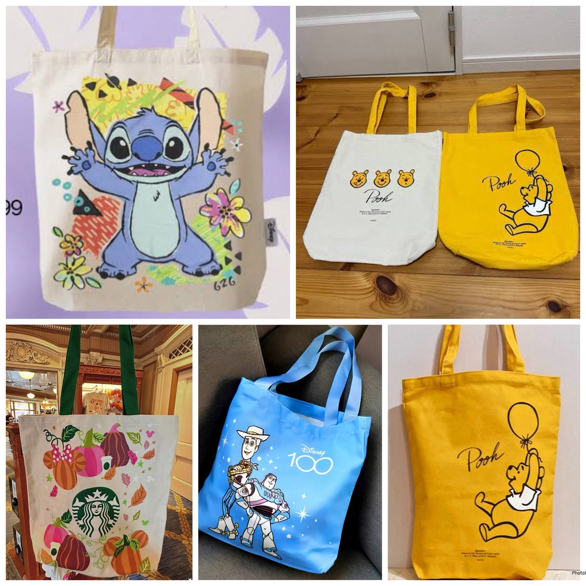 Bolsa de tela personajes