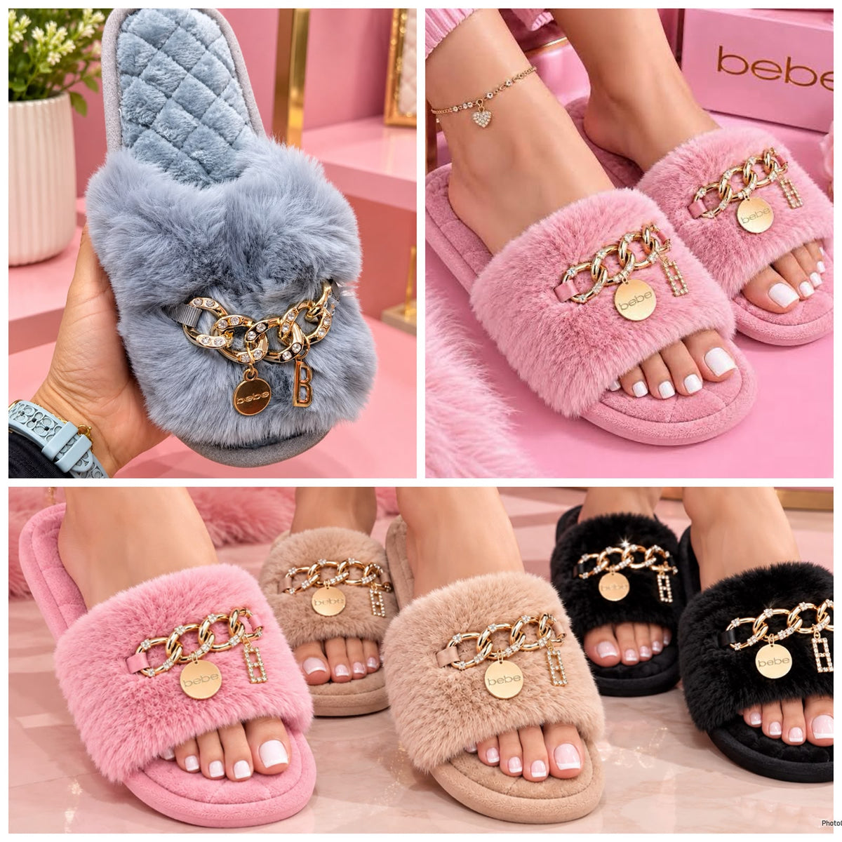Pantuflas Bebe peluditas
