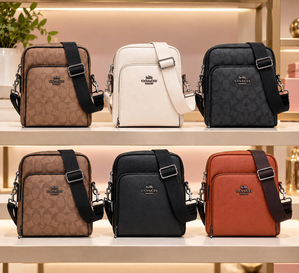Bandolera cuadro Coach